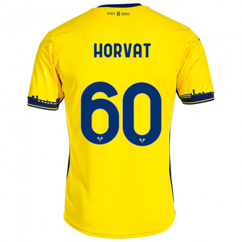 Kinderen Mihaela Horvat #60 Geel Uitshirt Uittenue 2023/24 T-Shirt