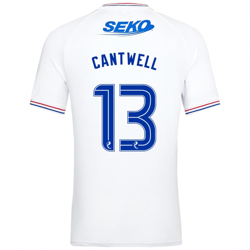 Kinderen Todd Cantwell #13 Wit Uitshirt Uittenue 2023/24 T-Shirt