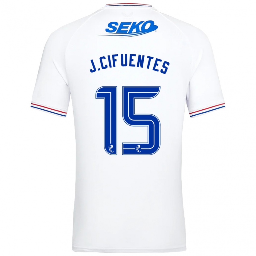 Kinderen José Cifuentes #15 Wit Uitshirt Uittenue 2023/24 T-Shirt