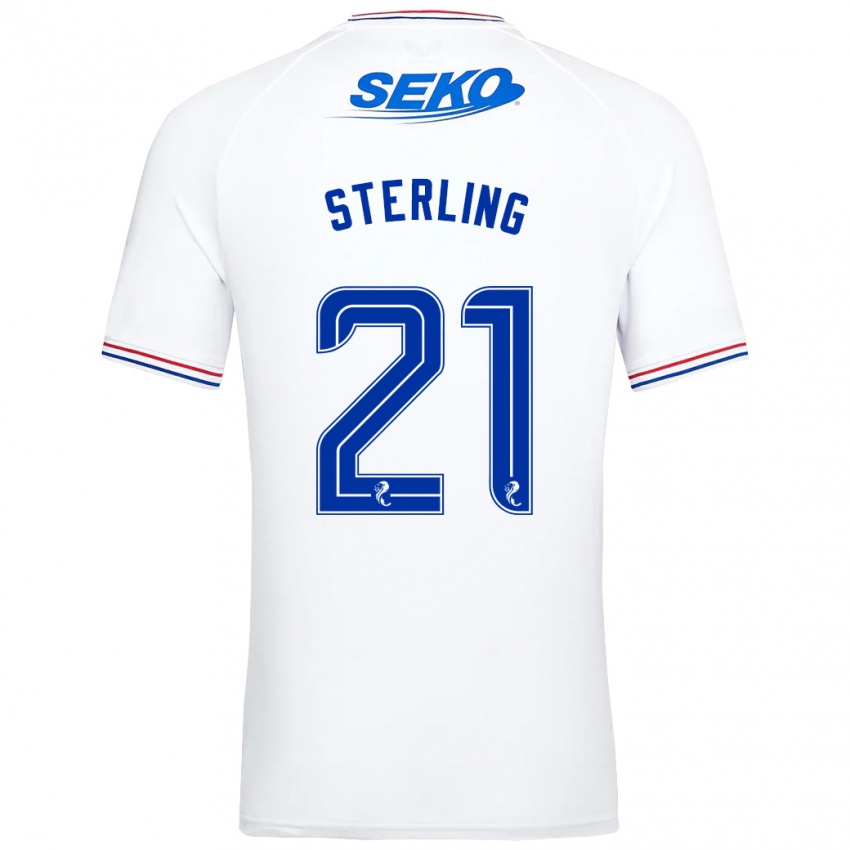 Kinderen Dujon Sterling #21 Wit Uitshirt Uittenue 2023/24 T-Shirt