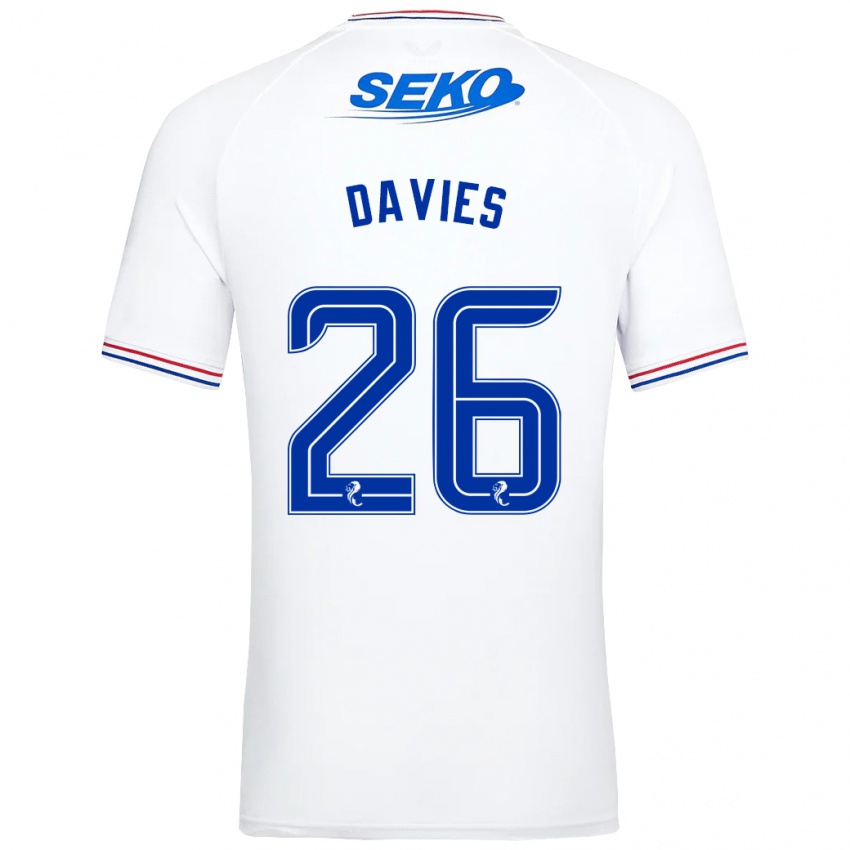 Kinderen Ben Davies #26 Wit Uitshirt Uittenue 2023/24 T-Shirt