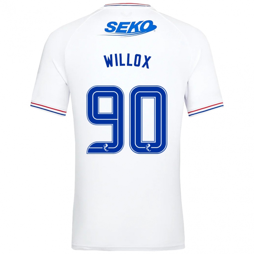 Kinderen Kieron Willox #90 Wit Uitshirt Uittenue 2023/24 T-Shirt