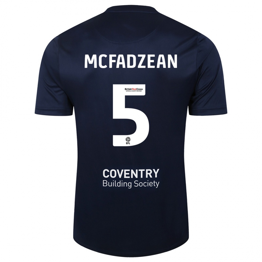 Kinderen Kyle Mcfadzean #5 Rode Marine Uitshirt Uittenue 2023/24 T-Shirt