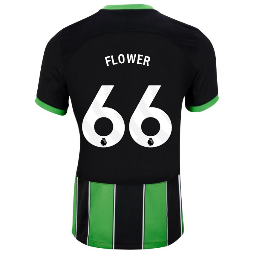 Kinderen Louis Flower #66 Zwart Groen Uitshirt Uittenue 2023/24 T-Shirt