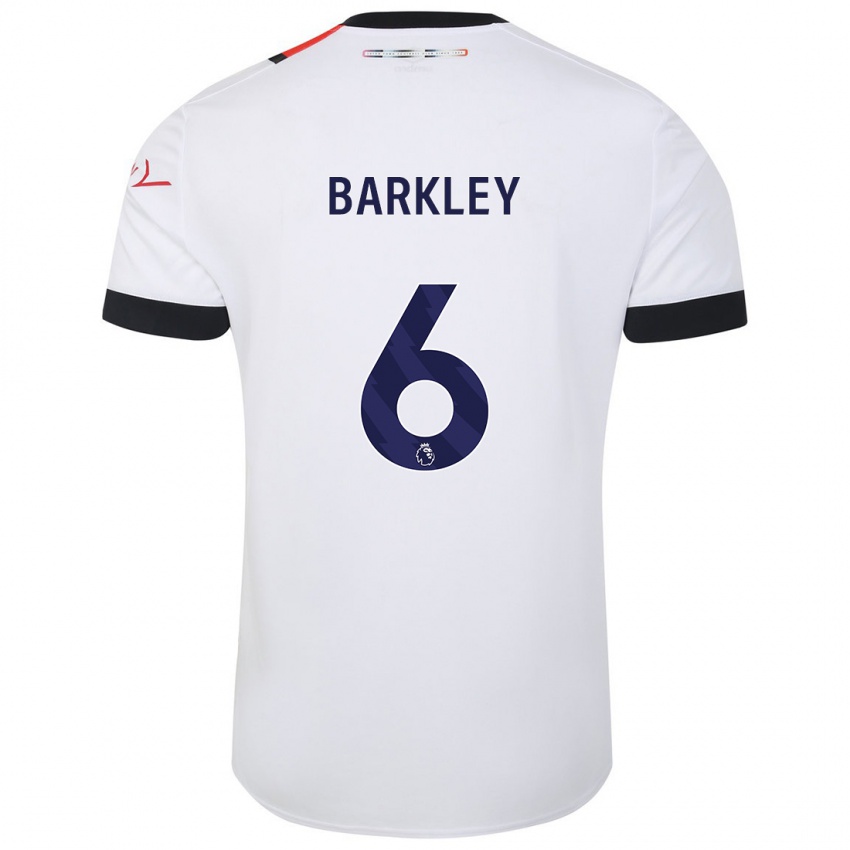 Kinderen Ross Barkley #6 Wit Uitshirt Uittenue 2023/24 T-Shirt