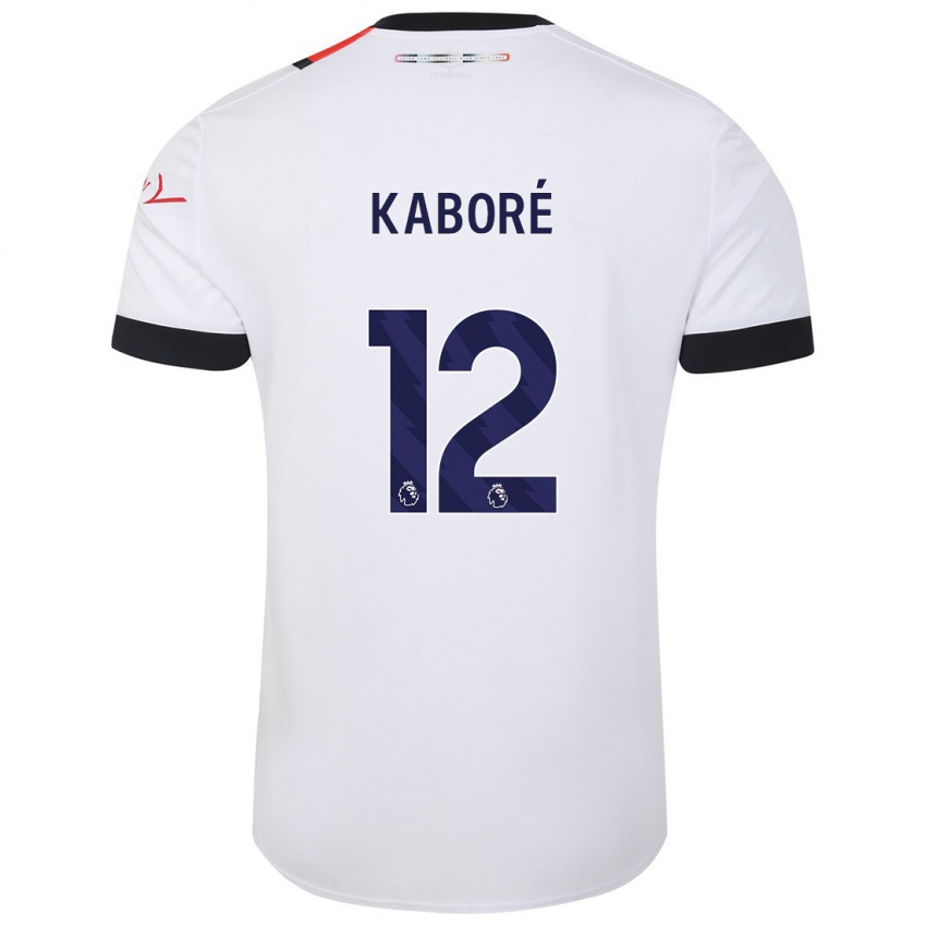 Kinderen Issa Kabore #12 Wit Uitshirt Uittenue 2023/24 T-Shirt