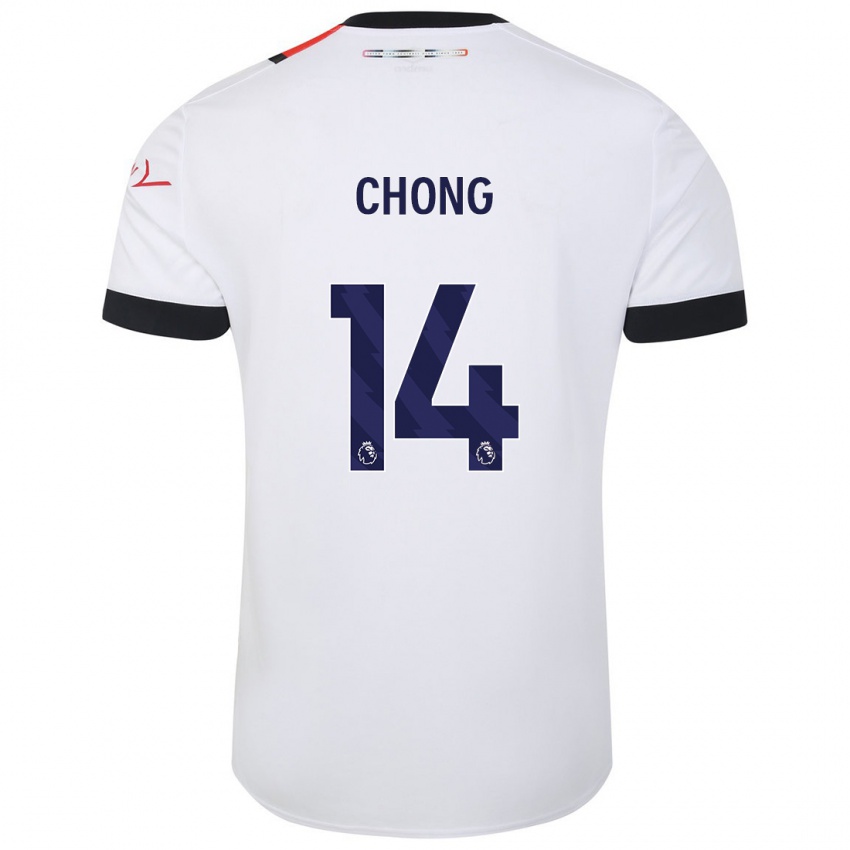 Kinderen Tahith Chong #14 Wit Uitshirt Uittenue 2023/24 T-Shirt