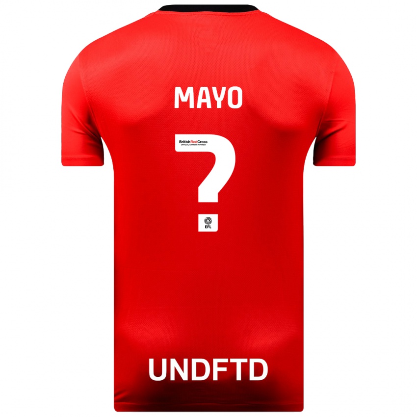 Kinderen Bradley Mayo #0 Rood Uitshirt Uittenue 2023/24 T-Shirt