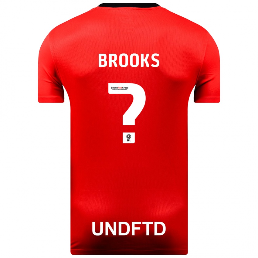 Kinderen Kobi Brooks #0 Rood Uitshirt Uittenue 2023/24 T-Shirt