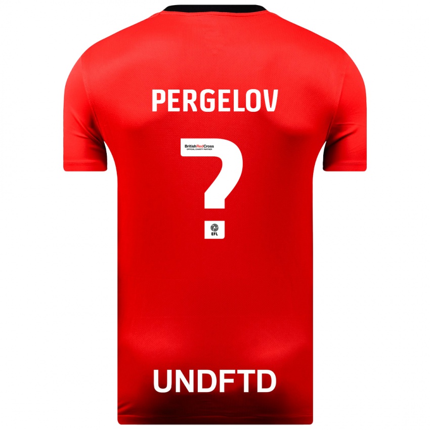 Kinderen Stoyan Pergelov #0 Rood Uitshirt Uittenue 2023/24 T-Shirt