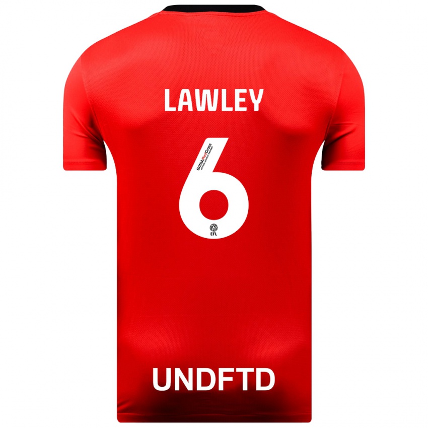 Kinderen Gemma Lawley #6 Rood Uitshirt Uittenue 2023/24 T-Shirt