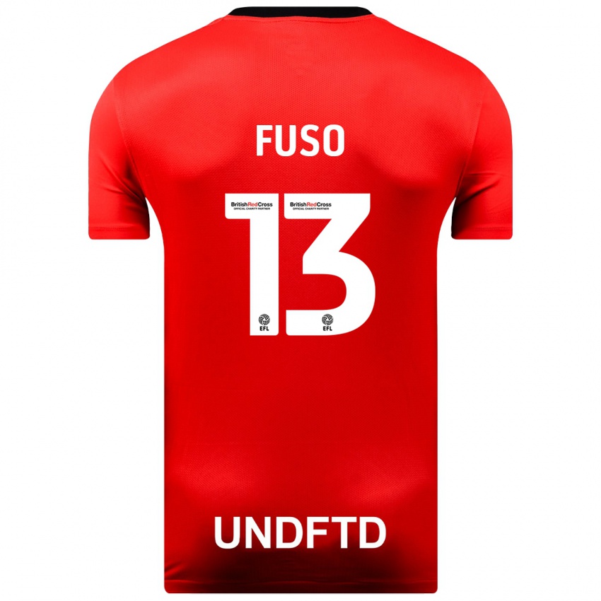 Kinderen Ivana Fuso #13 Rood Uitshirt Uittenue 2023/24 T-Shirt