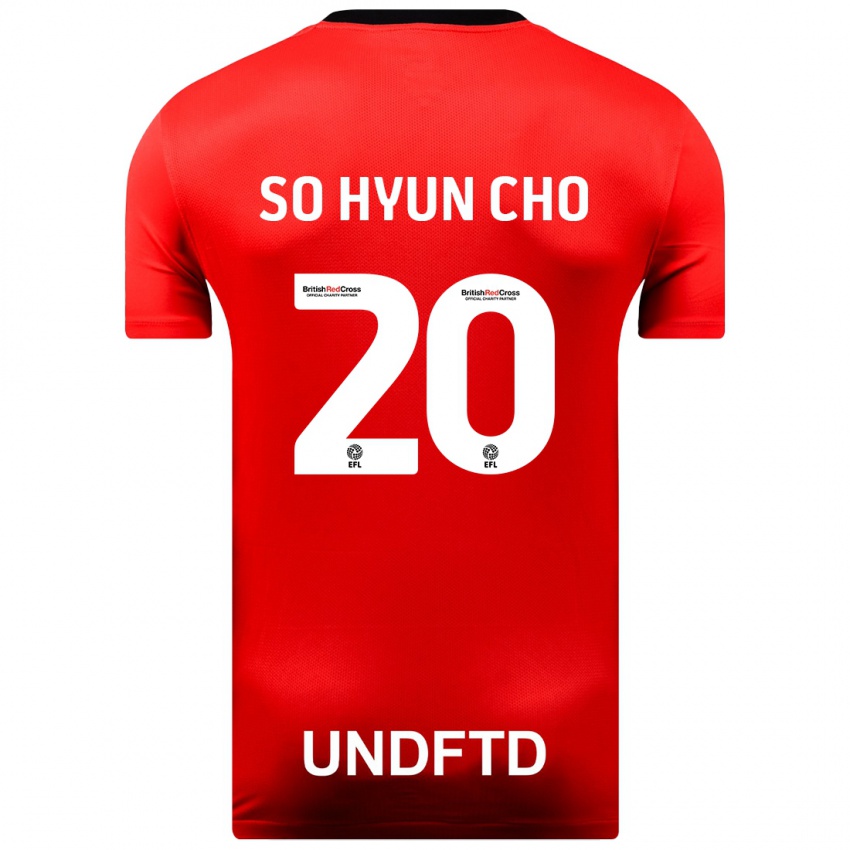 Kinderen Cho So-Hyun #20 Rood Uitshirt Uittenue 2023/24 T-Shirt