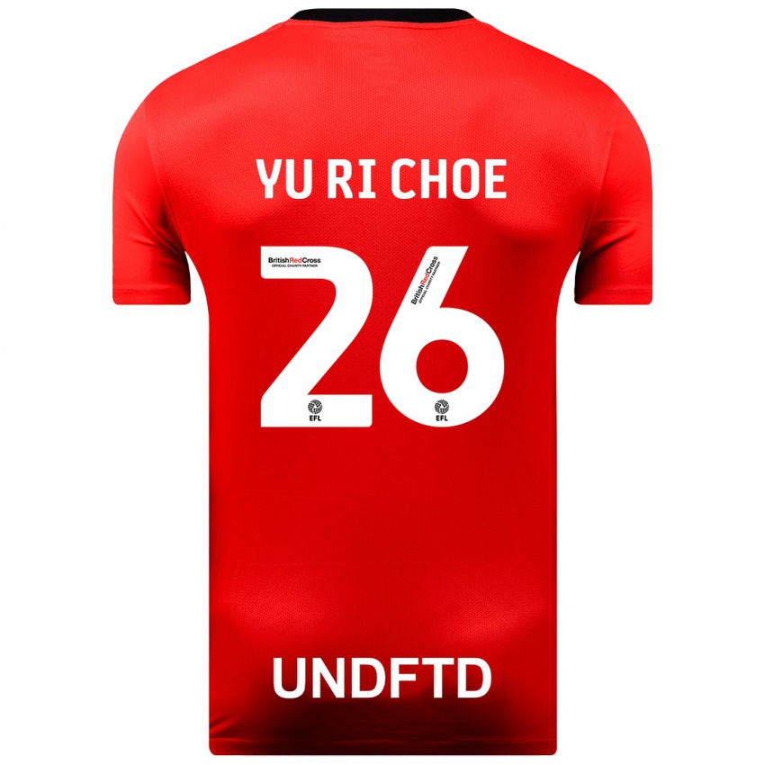 Kinderen Yu-Ri Choe #26 Rood Uitshirt Uittenue 2023/24 T-Shirt