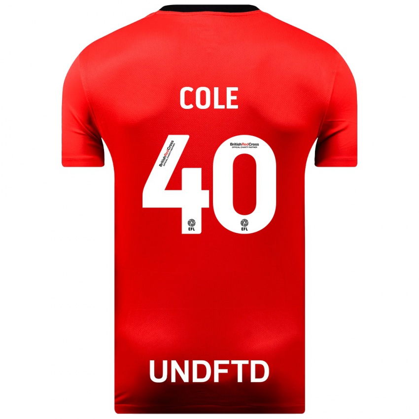 Kinderen Delphi Cole #40 Rood Uitshirt Uittenue 2023/24 T-Shirt