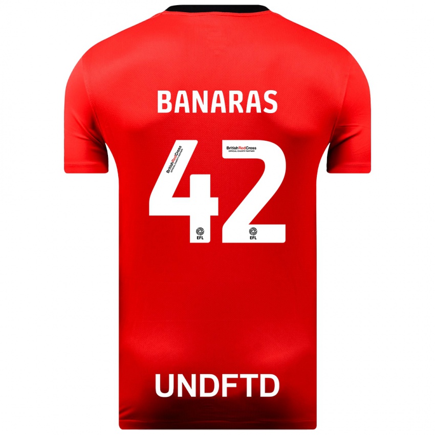 Kinderen Layla Banaras #42 Rood Uitshirt Uittenue 2023/24 T-Shirt