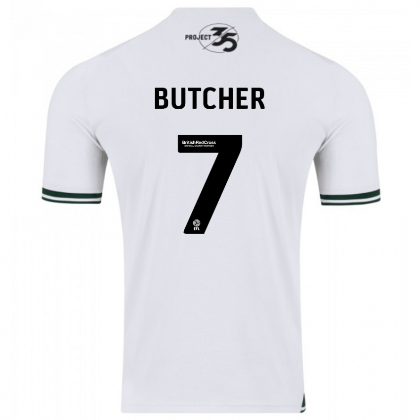 Kinderen Matt Butcher #7 Wit Uitshirt Uittenue 2023/24 T-Shirt