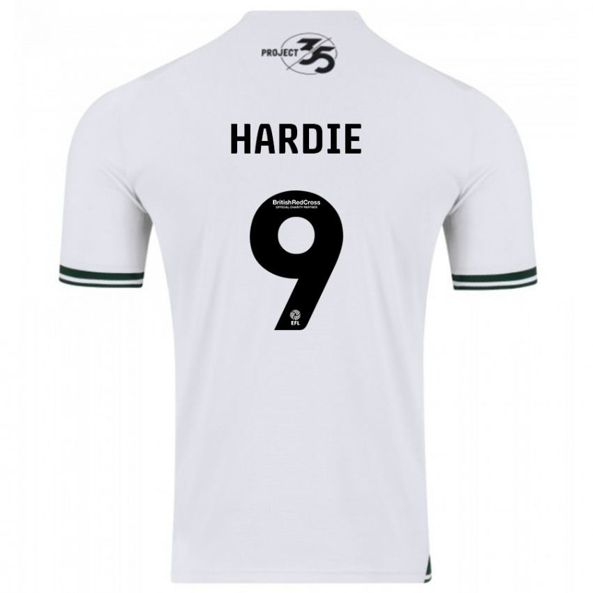 Kinderen Ryan Hardie #9 Wit Uitshirt Uittenue 2023/24 T-Shirt