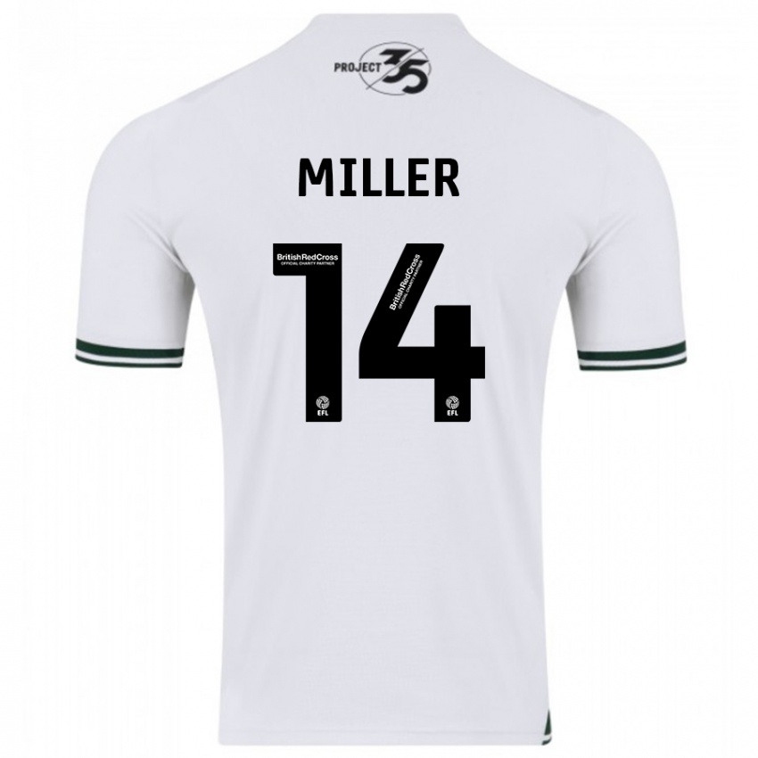 Kinderen Mickel Miller #14 Wit Uitshirt Uittenue 2023/24 T-Shirt