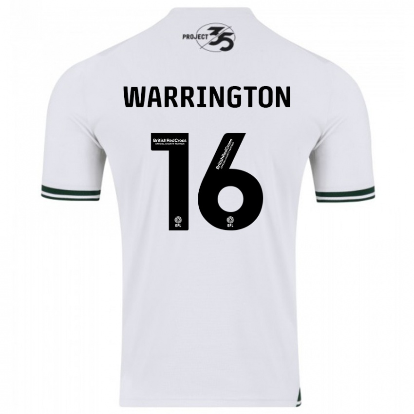 Kinderen Lewis Warrington #16 Wit Uitshirt Uittenue 2023/24 T-Shirt