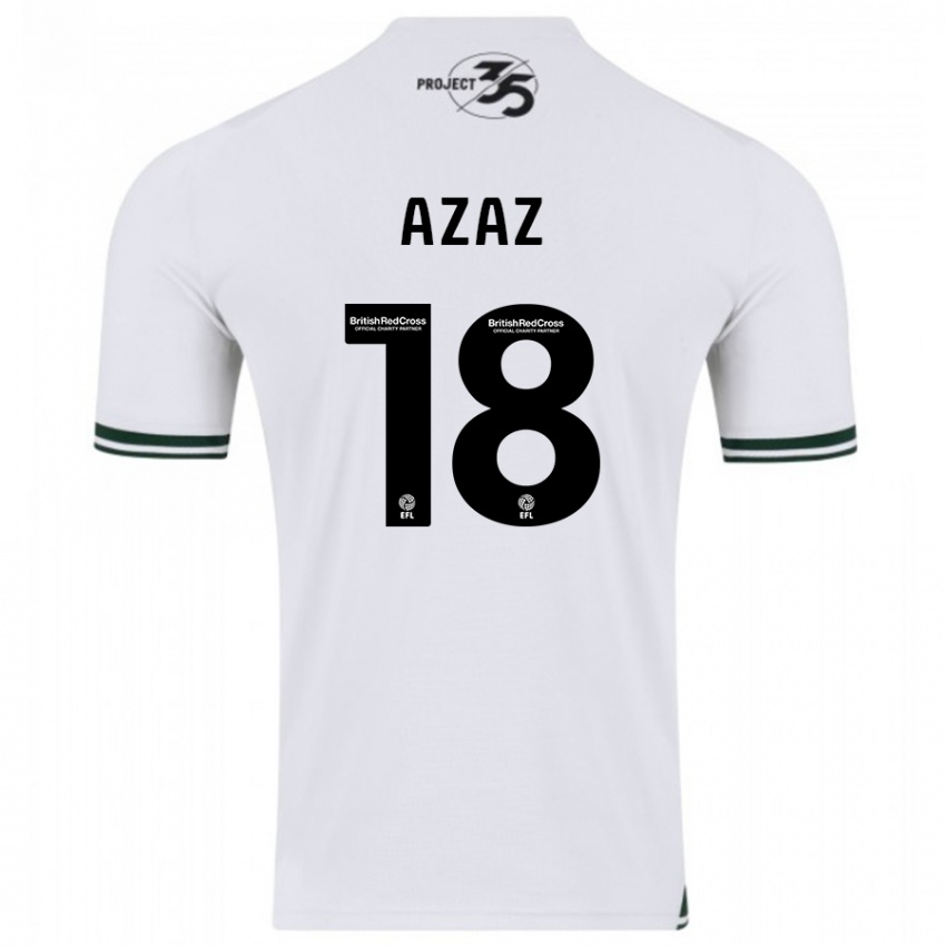 Kinderen Finn Azaz #18 Wit Uitshirt Uittenue 2023/24 T-Shirt