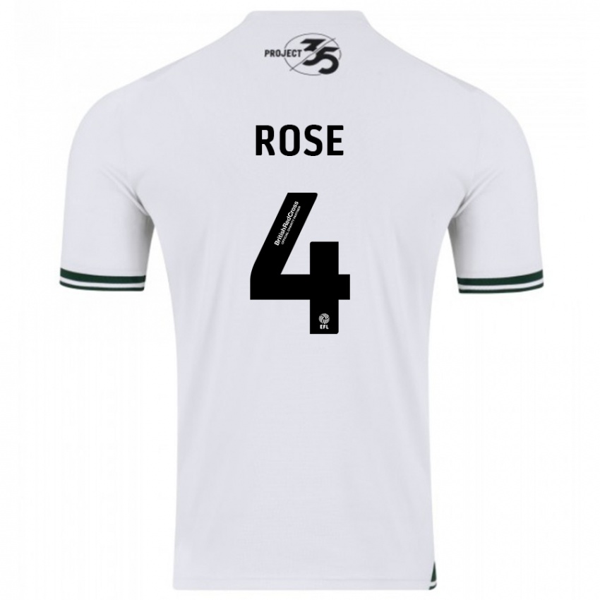 Kinderen Jemma Rose #4 Wit Uitshirt Uittenue 2023/24 T-Shirt