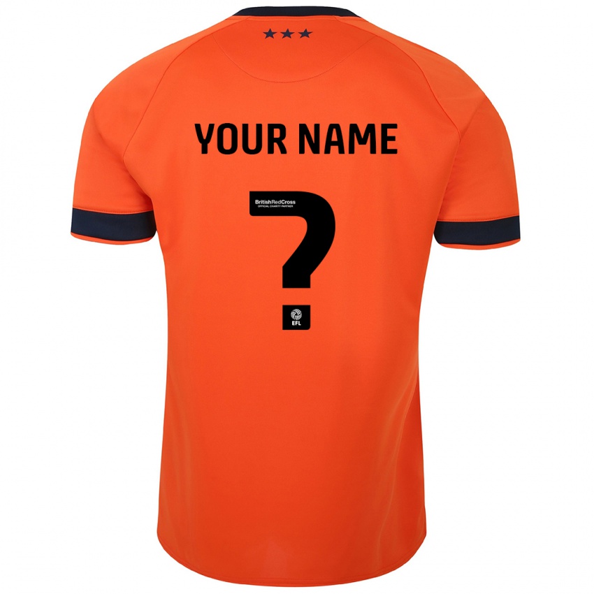 Kinderen Uw Naam #0 Oranje Uitshirt Uittenue 2023/24 T-Shirt