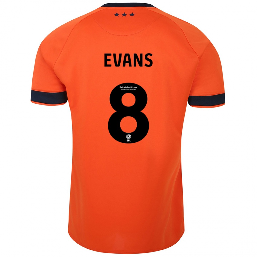 Kinderen Lee Evans #8 Oranje Uitshirt Uittenue 2023/24 T-Shirt