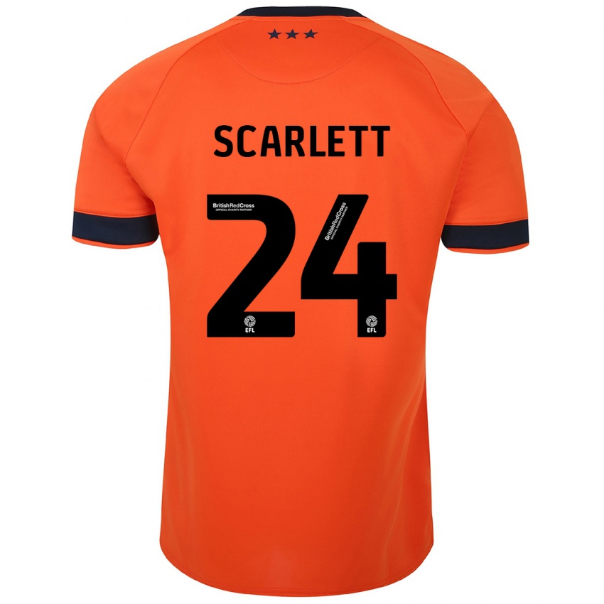 Kinderen Dane Scarlett #24 Oranje Uitshirt Uittenue 2023/24 T-Shirt