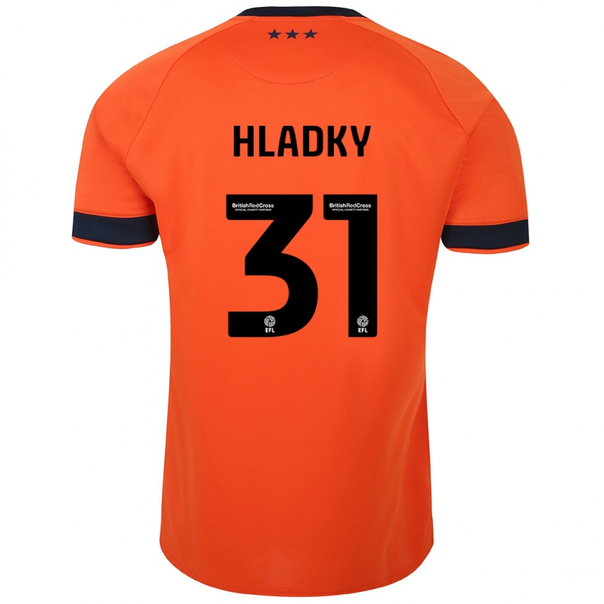 Kinderen Vaclav Hladky #31 Oranje Uitshirt Uittenue 2023/24 T-Shirt