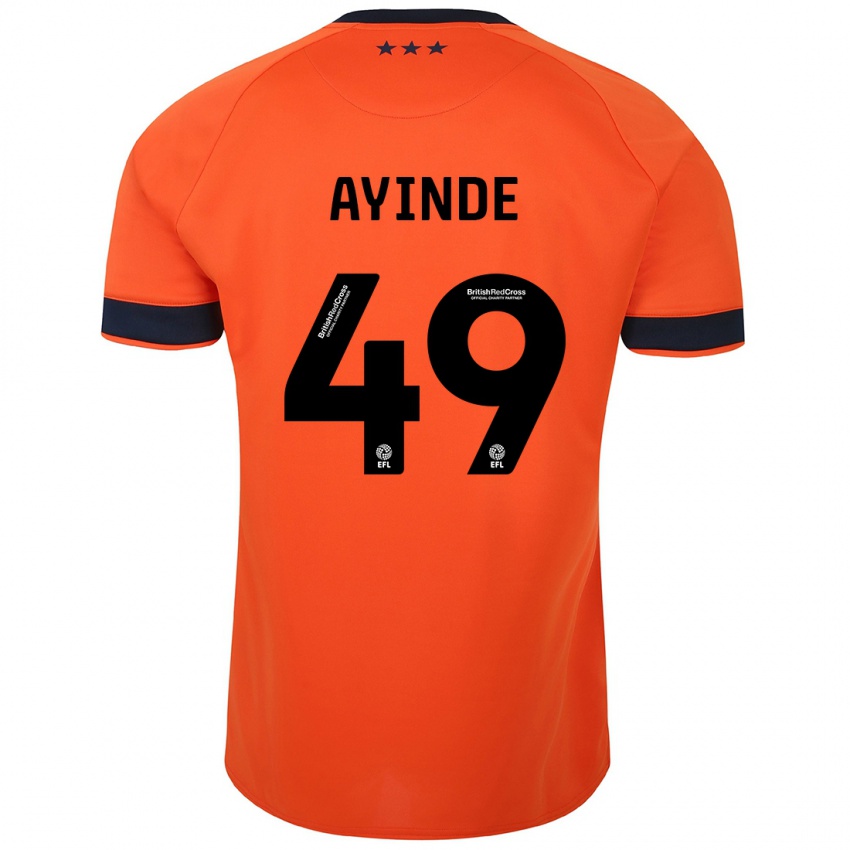 Kinderen Leon Ayinde #49 Oranje Uitshirt Uittenue 2023/24 T-Shirt