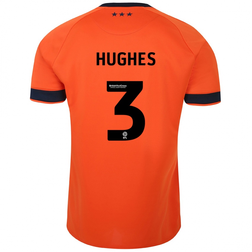 Kinderen Summer Hughes #3 Oranje Uitshirt Uittenue 2023/24 T-Shirt