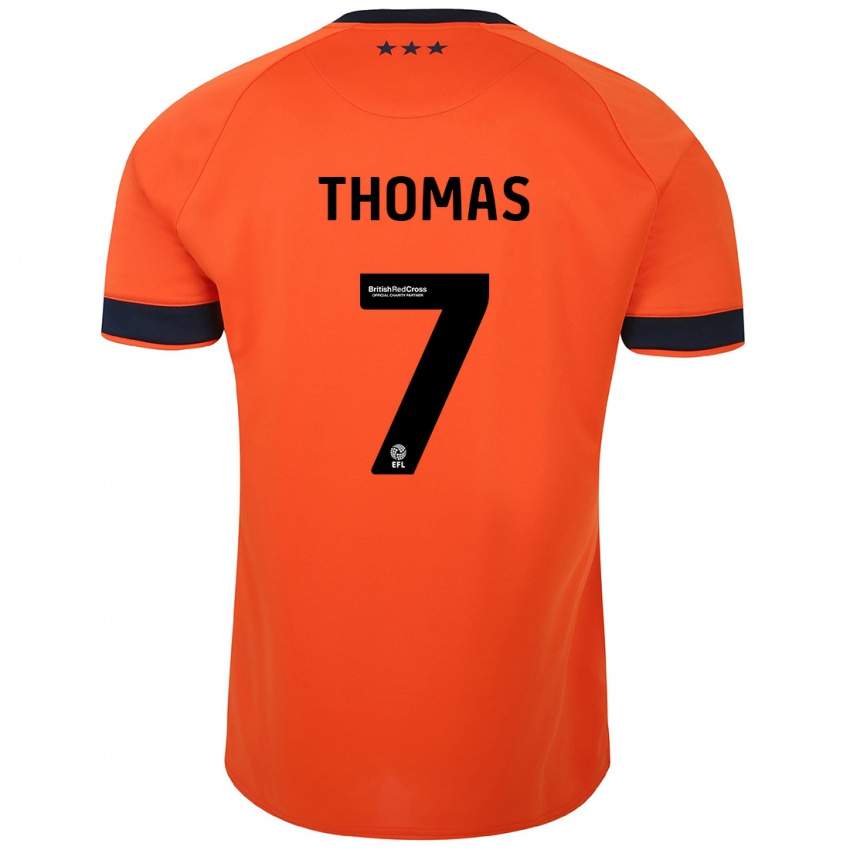 Kinderen Natasha Thomas #7 Oranje Uitshirt Uittenue 2023/24 T-Shirt