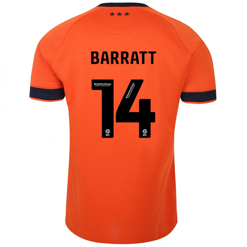 Kinderen Zoe Barratt #14 Oranje Uitshirt Uittenue 2023/24 T-Shirt