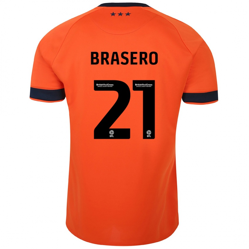 Kinderen Sarah Brasero-Carreira #21 Oranje Uitshirt Uittenue 2023/24 T-Shirt