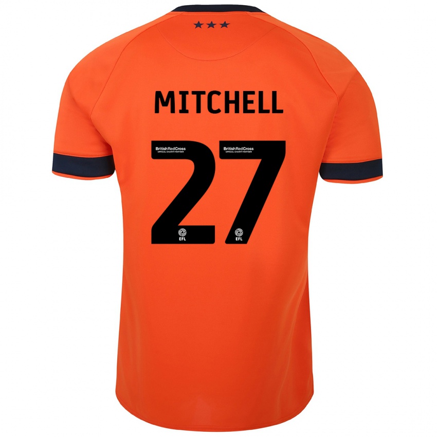 Kinderen Leah Mitchell #27 Oranje Uitshirt Uittenue 2023/24 T-Shirt