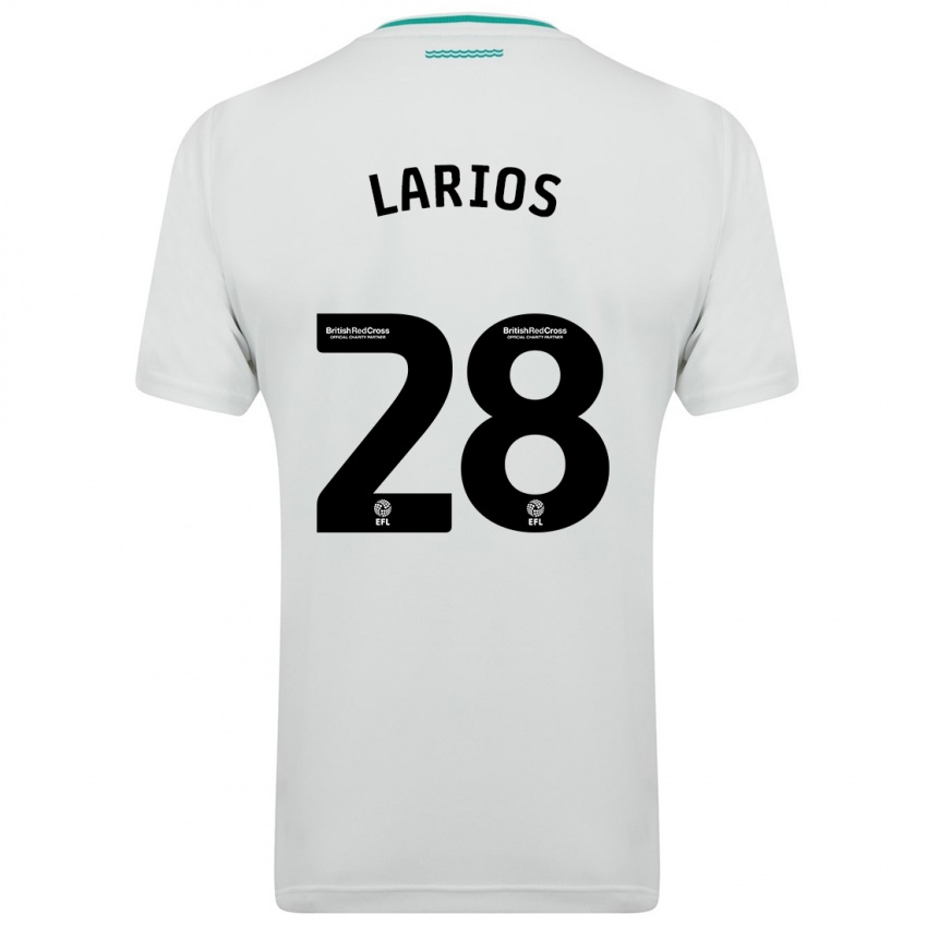 Kinderen Juan Larios #28 Wit Uitshirt Uittenue 2023/24 T-Shirt