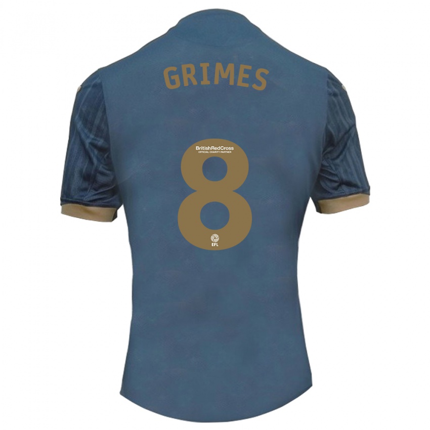 Kinderen Matt Grimes #8 Donkerblauw Uitshirt Uittenue 2023/24 T-Shirt