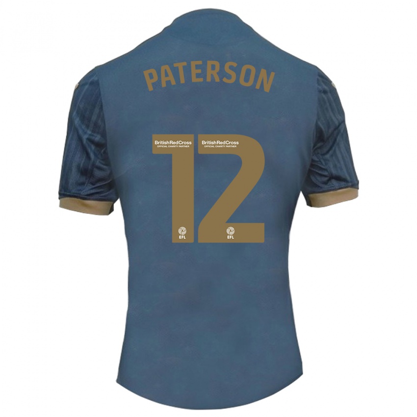 Kinderen Jamie Paterson #12 Donkerblauw Uitshirt Uittenue 2023/24 T-Shirt