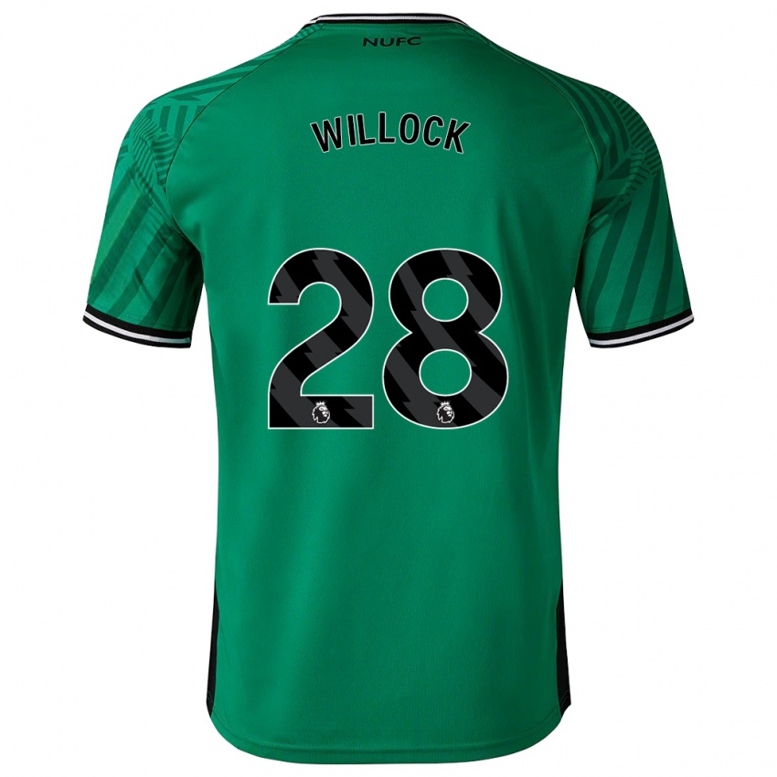 Kinderen Joe Willock #28 Groente Uitshirt Uittenue 2023/24 T-Shirt