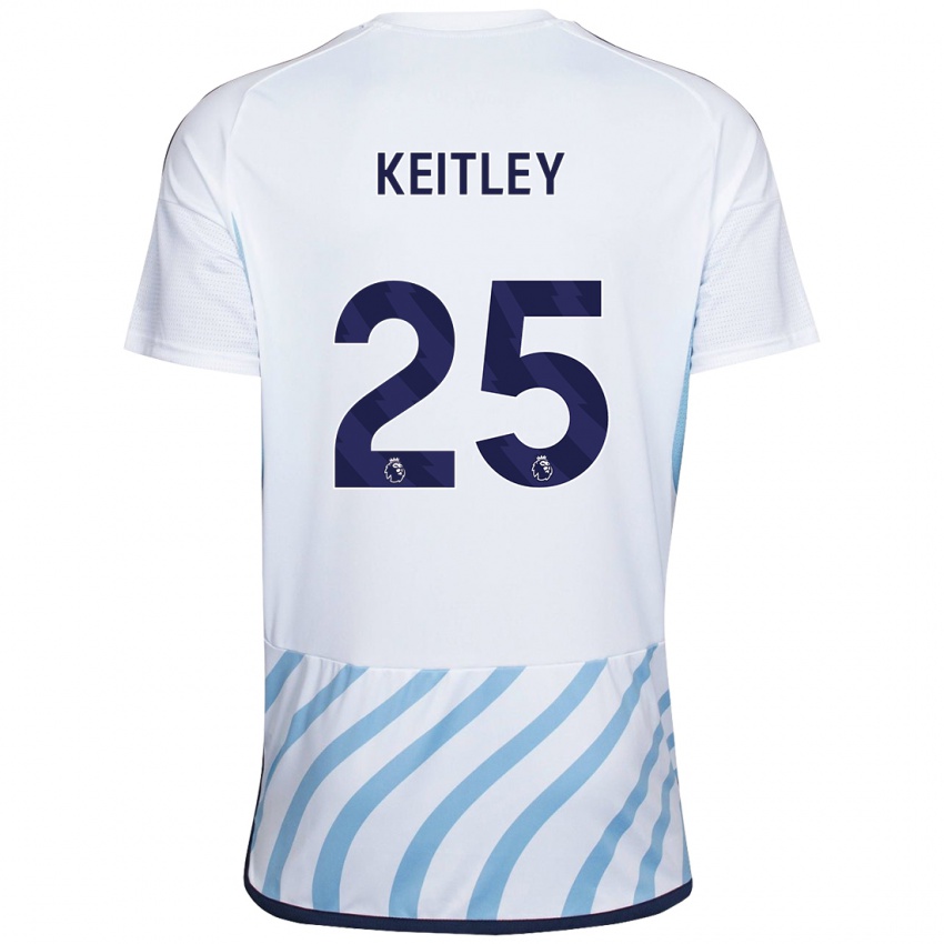 Kinderen Alice Keitley #25 Wit Blauw Uitshirt Uittenue 2023/24 T-Shirt