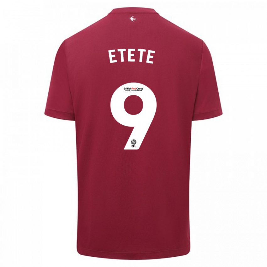 Kinderen Kion Etete #9 Rood Uitshirt Uittenue 2023/24 T-Shirt