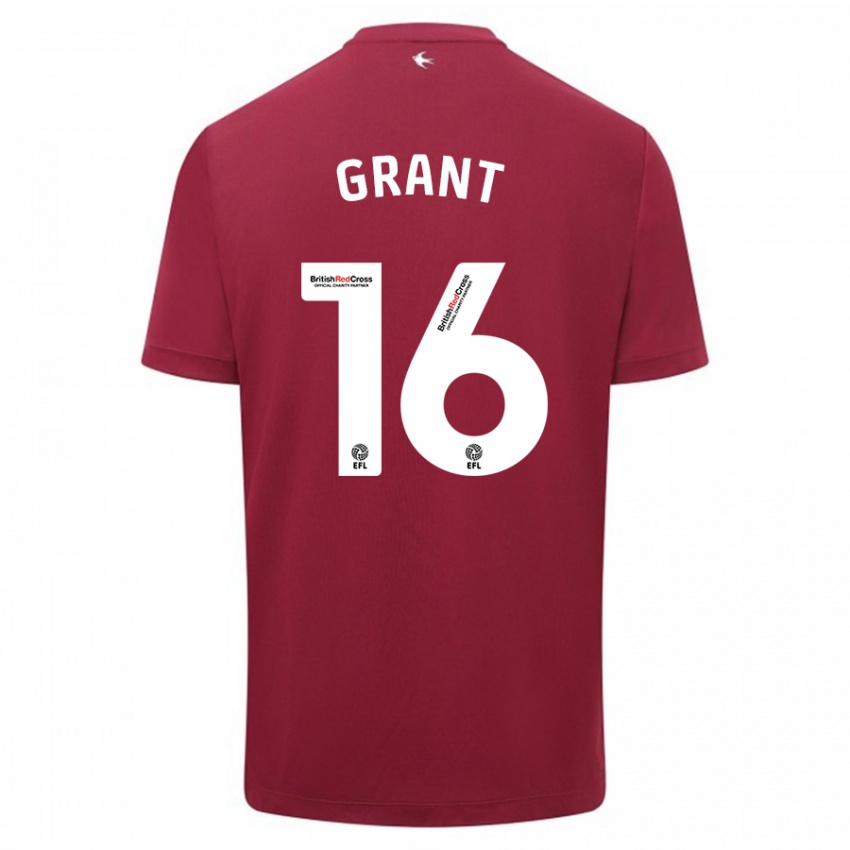 Kinderen Karlan Grant #16 Rood Uitshirt Uittenue 2023/24 T-Shirt