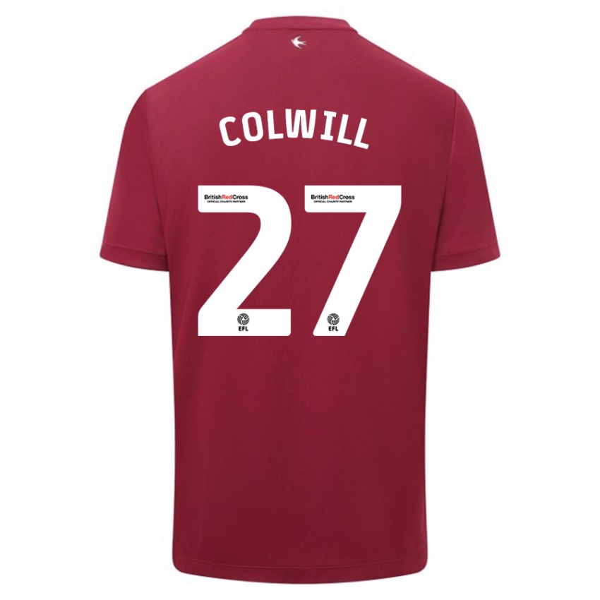 Kinderen Rubin Colwill #27 Rood Uitshirt Uittenue 2023/24 T-Shirt