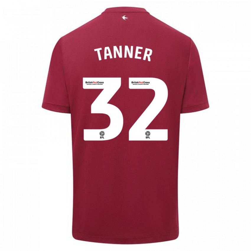 Kinderen Ollie Tanner #32 Rood Uitshirt Uittenue 2023/24 T-Shirt