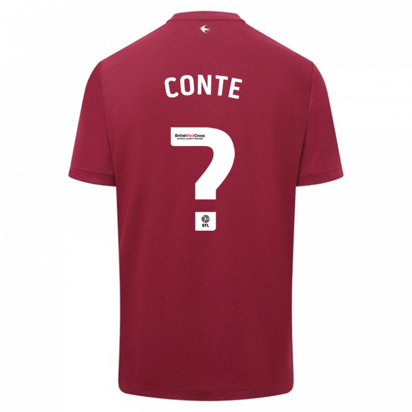 Kinderen Raheem Conte #0 Rood Uitshirt Uittenue 2023/24 T-Shirt