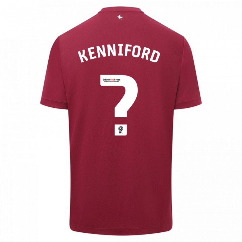 Kinderen Kyle Kenniford #0 Rood Uitshirt Uittenue 2023/24 T-Shirt