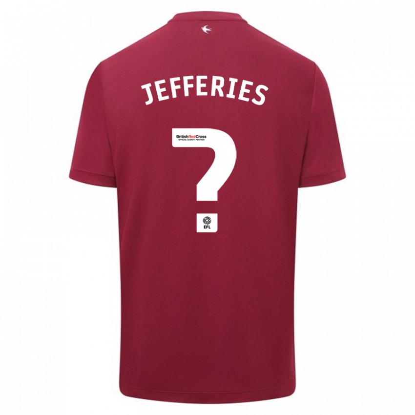 Kinderen Isaac Jefferies #0 Rood Uitshirt Uittenue 2023/24 T-Shirt