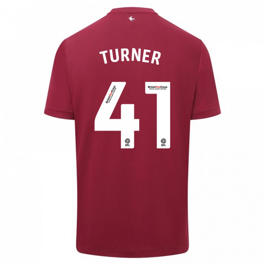 Kinderen Matthew Turner #41 Rood Uitshirt Uittenue 2023/24 T-Shirt