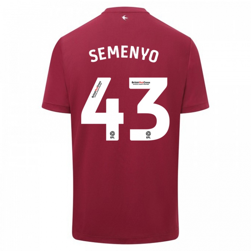 Kinderen Jai Semenyo #43 Rood Uitshirt Uittenue 2023/24 T-Shirt